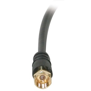 C2G CG27030 Value Series F-Type RG59 Composite Audio/Video Cable, 6' (1.8m), Black