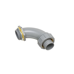 Arlington NMLT90125 Conduit Adapter, 1 1/4" PVC Light 90-Degree Connector