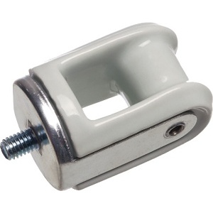 Arlington 617 Porcelain and Galvanized Steel Wire Holder with Riveted Screw Through Head, Porcelain-Steel, White