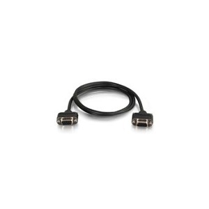 C2G CG52147 Serial RS232 DB9 Cable with Low Profile Connectors F/F, 3'