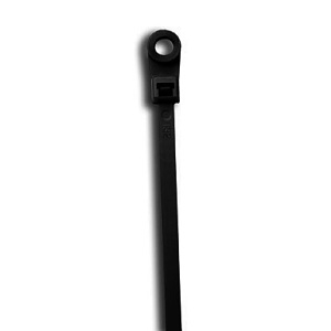Dottie DTM14B Mounting Hole Cable Ties, UV Black