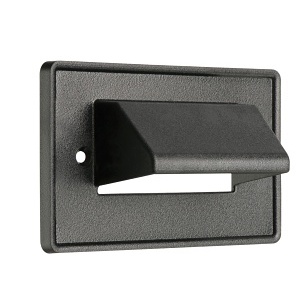 Arlington CEH1BL 1-Gang Horizontal Scoop Wall Plate, White