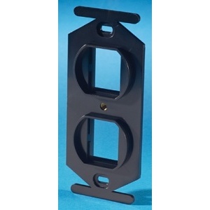 Ortronics 40800017-00 TracJack 106-Type Frame, 2-Port, Black