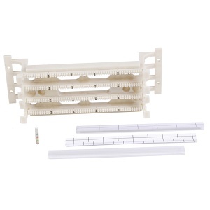Hubbell 110BLK100FTK4 110 System, Field Termination Kit, 100-Pair with 4-Pair Connecting Blocks, Black