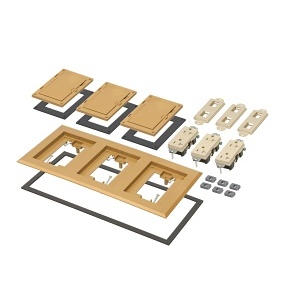 Arlington FLBC8530CA 3 Gang Caramel Floor Box
