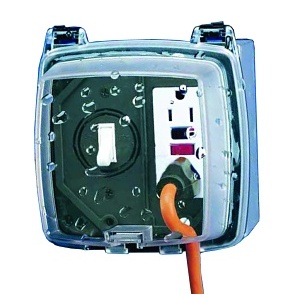 Dottie FG1220C Electrical Box Cover, Close Out 2-3/4" 2-Gang Weatherproof
