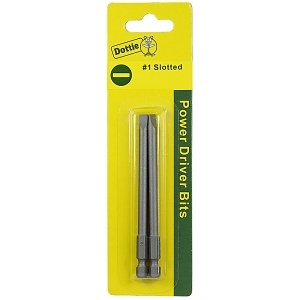 Dottie IB1S6C Drill Bit, #1 6" Slotted Power Bit Carded