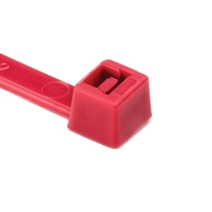 HellermannTyton T50L2C2 Standard Cable Tie, 50 lb, 15", Red
