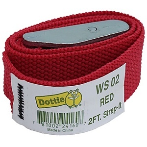 Dottie WS02 Nylon Tie Down Strap, 2", Red