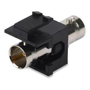 Belden AX104574 KeyConnect Video BNC 50 or 75 Ohm, Surface Module, Black