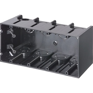 Arlington F104 4-Gang Non-Metallic Outlet Box Cover