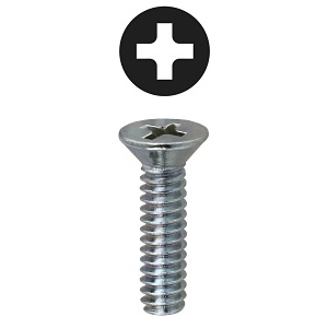 Dottie FMT6321 Screw, #6-32 1" Slotted Flat Head Machine Screw, Tuff Pack