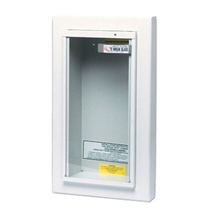 Kidde 468044 Fire Extinguisher Semi-Recessed Cabinet, lb Dry Chemical, White