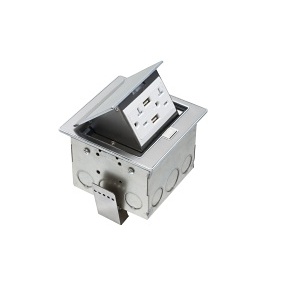 Arlington FLBT4400USS Mounting Box, Trapdoor Cover, Stainless Steel