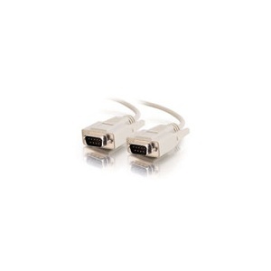 C2G CG09449 DB9 M/M Serial RS232 Cable, 10', Beige