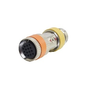 Quiktron 2212-60069-ADT RapidRun PC Runner to Multi-Format 15-Pin Din Adapter, Yellow Orange