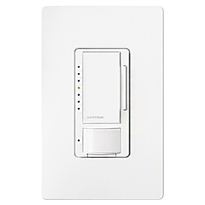Lutron MSCL-OP153MH-WH Maestro Occupancy Sensor LED+ Dimmer, White