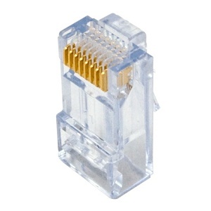 Ortronics AC3460-25 CAT6 EZ-RJ45 Connectors, 25-Pack, Red