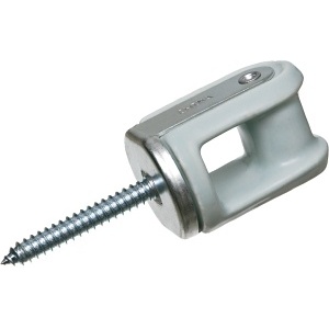 Arlington 616 Porcelain and Galvanized Steel Wire Holder for 3/8" Screw Size, 5-Pack