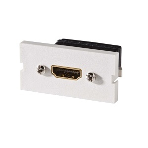 Ortronics 60900372 Series II, HDMI, F/F, 180°, Unit, Fog White Housing