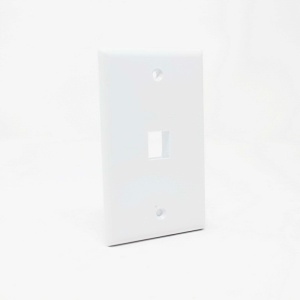 Dynacom 10600-P1-WH Classic Single-Gang Wall Plates, White