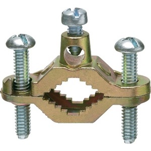 Arlington 720S Bare Wire Ground Clamp, 25-Pack, Brass-Plated