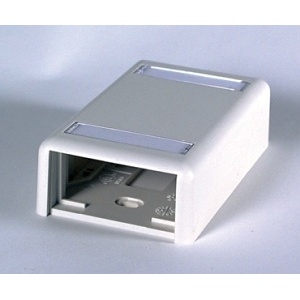 Ortronics 404S21X1U Series II Plastic Surface Mount Box for 1-Unit Modules