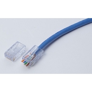 West Penn 32-EZP CAT5e UTP EX RJ45 Plug, 50-Pack, Clear