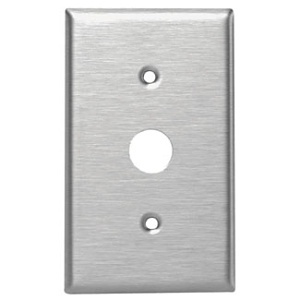 Leviton 84071-40 1-Gang Key Lock Power Switch Wall Plate, Standard Size, Magnetic Stainless Steel