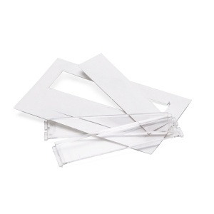 Leviton 41080-IDW Port Identification Windows for QUICKPORT Wallplates and Housings