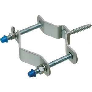 Arlington 620 Universal Pipe Support with 3" Lag Bolt Fits Mast Size 1-1/4" to 3", 5-Piece, Silver