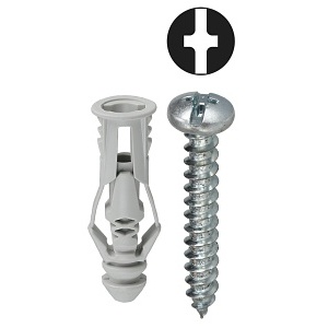 Dottie TG8K Anchor Kit, #8 Grey Triple-Grip with Pan Head Combo