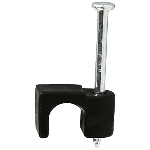 Dottie PLX250B Coaxial Strap, 1/4", Black, Pack of 400