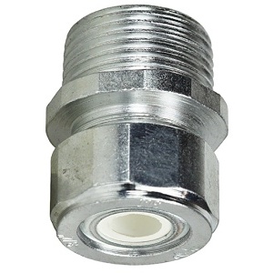 Dottie SR75A350 Cable Grommet, 3/4" Steel Strain Relief Connector White Grommet