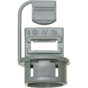 Arlington NM840 Plastic Push-In Connectors, 1/2" Knockout, 100-Pack, Black