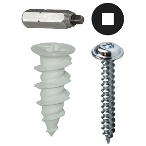 Dottie WDK8NWSQ Anchor, Close Out #8 Nylon Walldriller Anchor Kit