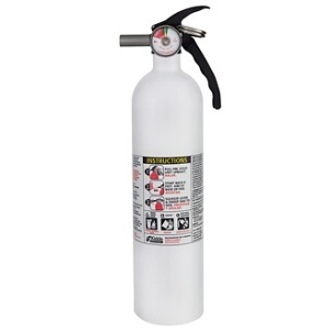 Kidde 466627MTL MAR110 Series 1-A, 10-B:C, 2.5# Nylon Strap Fire Extinguisher, White