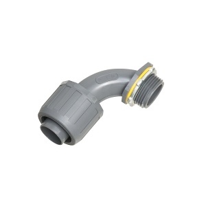 Arlington NMLT9010 Conduit Adapter, 1-Inch 90-Degree Non-Metallic Liquid-Tight Push Connector