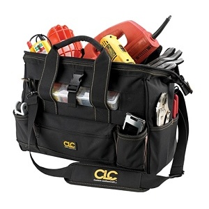 Dottie 1534 Tool Bag, 16" Tote with 23 Pockets and Top-Side Plastic Tray