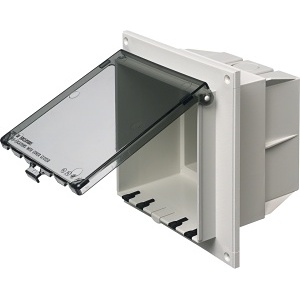 Arlington DBVR2C 2 Gang Low Profile In Box, Electrical Back Box
