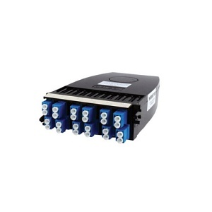 Belden FCSU12LDMF1B 12-Ports FX Ultra Cassette, OS2, MPO-12 (Female), LC Duplex, Type-A Alternate, Blue Adapters