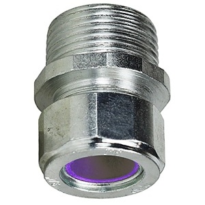 Dottie SR100B850 Cable Grommet, 1" Steel Strain Relief Connector Purple Grommet