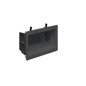 Arlington DVFR4BL 4-Gang Black Inset Electrical Back Box