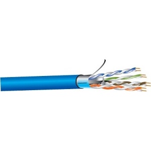 West Penn 4245FBL1000 CAT5e Network Cable, 1m, Blue