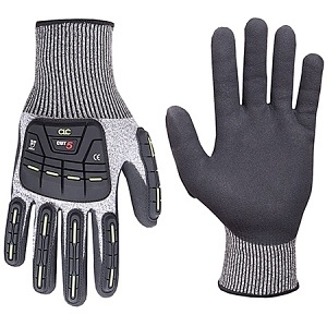 Dottie 2115M Cut Impact Resistant Nitrile Dip Gloves, Medium