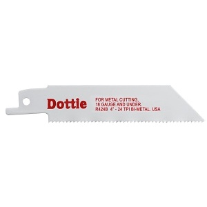 Dottie R424B Cutting Tool, 5/8" 4" Bi-Metal Reciproblade