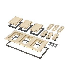 Arlington FLBC8530LA 3-Gang Light Almond Wallbox