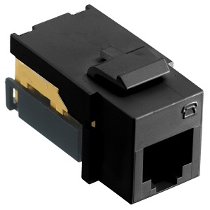 Hubbell NSJUBK netSELECT USOC Keystone Jack, Black