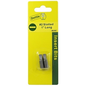 Dottie IB2SC #2 X 1" Slotted Insert Bit