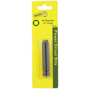 Dottie IB1XC #1 X 3 Square Drive Power Bit Carded